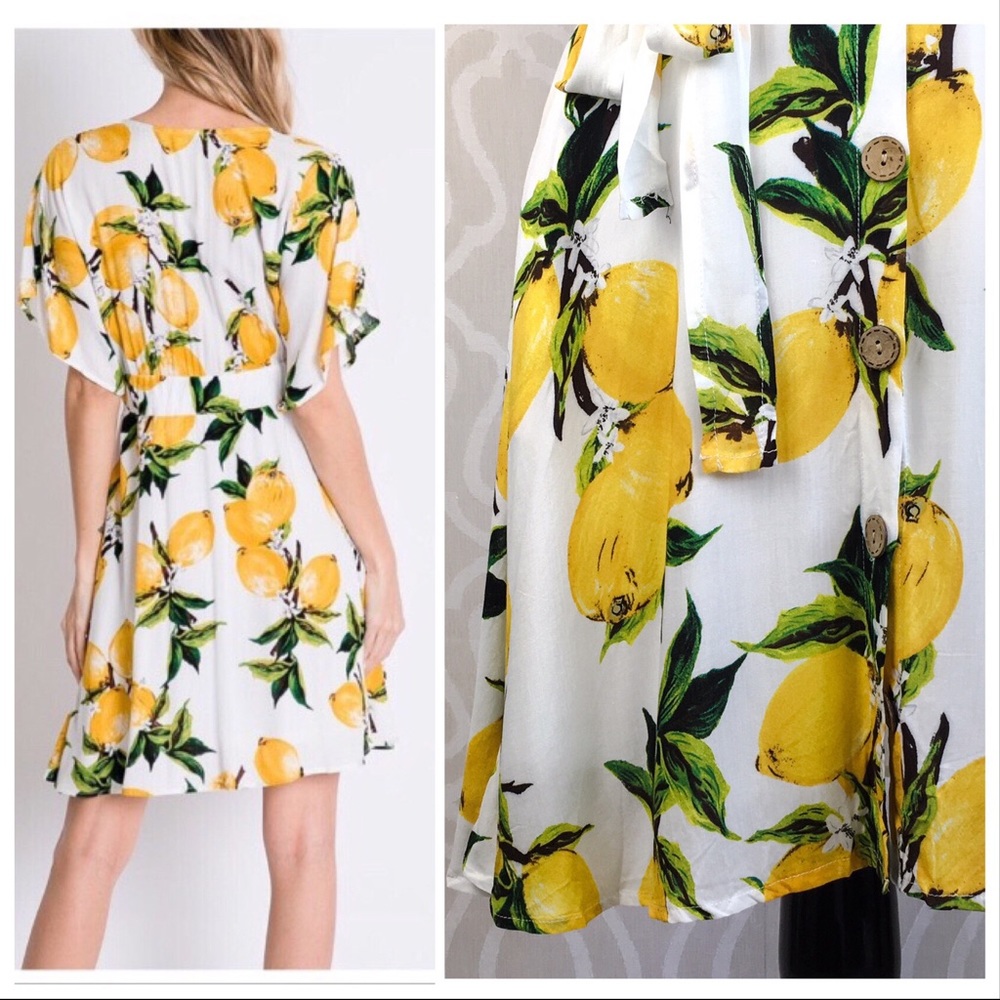 Delilah Loves Lemons Botanical Dress - Picture 5 of 8